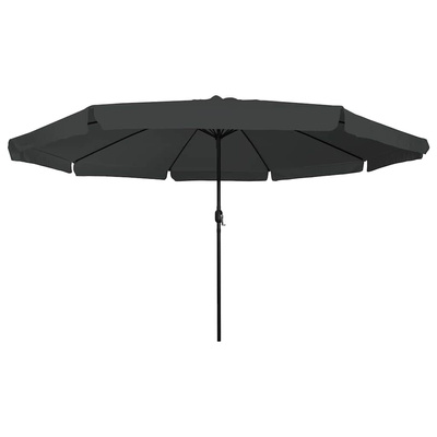 Parasolka ogrodowa Antracyt 394 x 394 x 248 cm Poliester i Stal