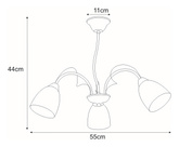 Lampa sufitowa K-JSL-6218/3 CHR z serii ARON