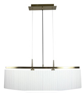 Lampa sufitowa wisząca candellux berg 32-45171 e14 patyna Abażur biały