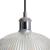 Lampa Wisząca szklana transparentna E27 ?30cm Abruzzo Pigali