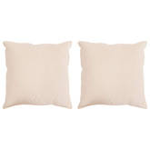 Poduszka 2 pcs Beżowy 65 x 65 cm Włókno Kapok