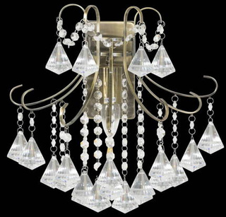 Lampa ścienna kinkiet kryształowy BARCELONA 1x60W E27 złoty