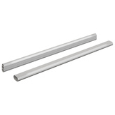 Drążek do szafy 2 pcs Srebrny 472 x 15 x 29 mm Stop Aluminium