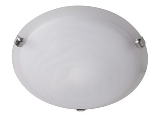 Plafon biały szklany okrągły sufitowy ścienny 60W Wrap Candellux 13-82213