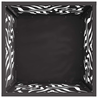 Kominek Czarny 40 x 40 x 40 cm Stal