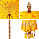 Baliński Parasol Żółty 125 x 125 x 260 cm