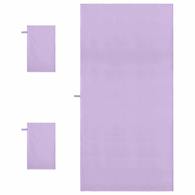 Zestaw Ręczników Sportowych 3 pcs Fioletowy