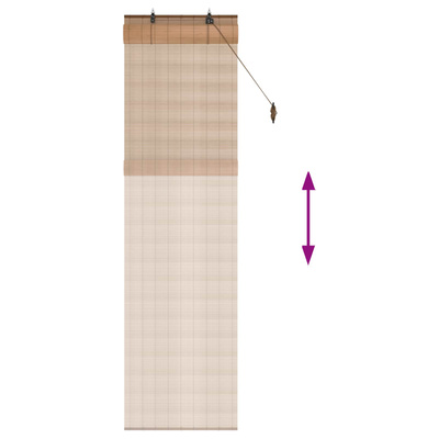 Roleta brązowy 50 x 220 cm Bambus
