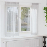 Firany Voile 2 pcs Jasnoszary 175 x 140 cm Poliester