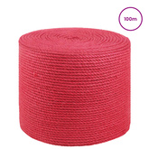 10 szt. 2 mm czerwony 100% juta Tossa