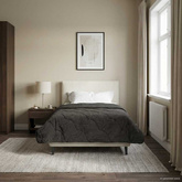 Letni Kołdra Antracyt 155 x 200 cm Mikrofibra i Fleece Teddy