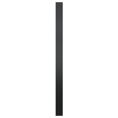 vidaXL Lustro ścienne, czarne, 50 cm