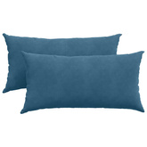 Poduszki na sofę 2 pcs Niebieski 80 x 40 cm Tkanina sztruksowa