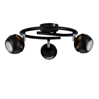 Boni spirala 3x3w gu10 led czarny