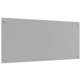 Panel kuchenny Jasnoszary 90 x 40 cm szkło hartowane