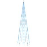 vidaXL Choinka do montażu na maszcie, 310 niebieskich LED, 300 cm