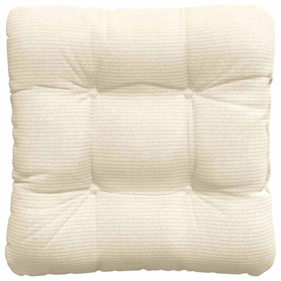 Poduszki na siedziska 4 pcs Kremowy 40 x 40 cm