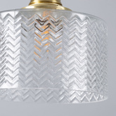 Lampa Wisząca Szklana Złota 35cm Abruzzo Wanda