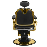 Gabbiano fotel barberski Francesco Gold czarny 133777