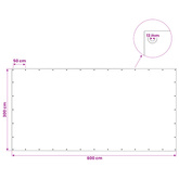 Plandeka z oczkami zielony 3 x 6 m 140 gsm PE