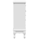 Szafka z 5 szufladami i 2 półkami, biała