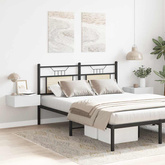 Wiszące szafki nocne, 2 szt., białe, wysoki połysk, 40x30x15 cm