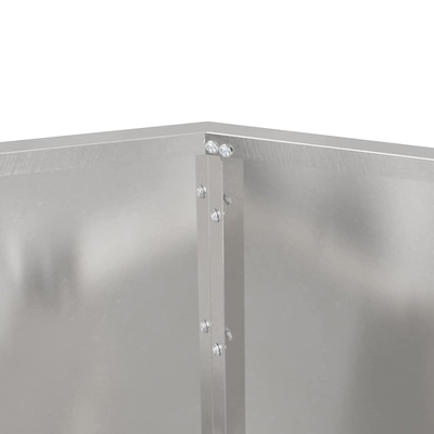 Donica Srebrny 75 x 75 x 60 cm Stal nierdzewna