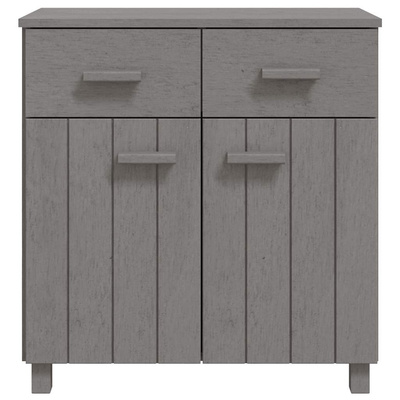 vidaXL Komoda HAMAR, jasnoszara, 79x40x80 cm, drewno sosnowe