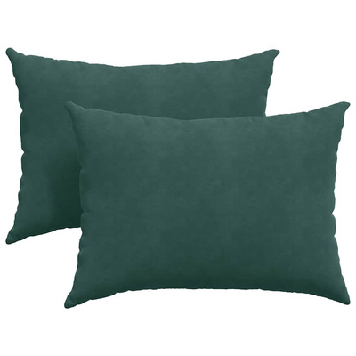Poduszki na sofę 2 pcs Ciemna zieleń 70 x 50 cm