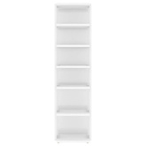 Szafka na buty, wysoki połysk, biała, 27,5x27x102 cm