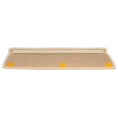 Maty na schody 15 szt. 65x21x4 cm Srebrne prostokątne krawędzie