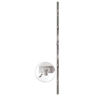 vidaXL Drzwi wejściowe, antracytowe, 98x200 cm, PVC