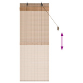 Roleta brązowy 70 x 160 cm Bambus