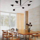 Lampa wisząca RAVEN MD21178-6 Minimalistyczna Oprawa W Kolorze Czarnym ADANI AD159