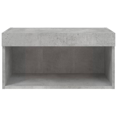 vidaXL Szafka pod TV, z oświetleniem LED, szarość betonu, 60x30x30 cm
