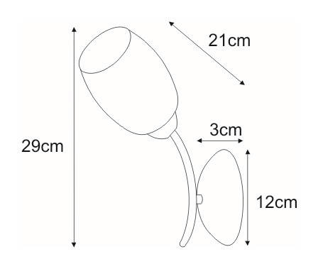 Kinkiet K-JSL-6093/1W CHR z serii XENA KAJA