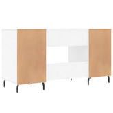 vidaXL Biurko, białe, 140x50x75 cm, materiał drewnopochodny wariant 7