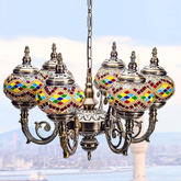 Lampa wisząca mozaikowa orientalne ULFN321-4