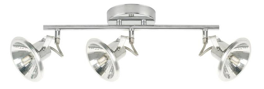 Lampa sufitowa Moon listwa reflektor regulowana 3-punktowa do kuchni metalowa
