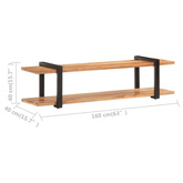 vidaXL Szafka pod TV, 160x40x40 cm, lite drewno akacjowe