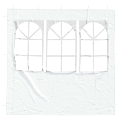 Ściana boczna namiotu na imprezy 2 pcs 200 x 195 cm Biały