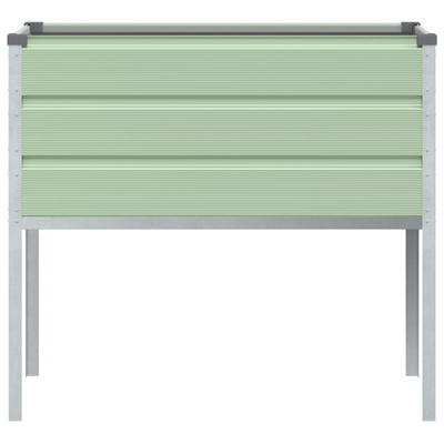 Donica Pastelowa zieleń 100 x 45 x 90 cm Stal Galwanizowana