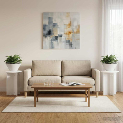 Stojak na rośliny 2 pcs Biały ?29,5 x 40 cm Drewno inżynieryjne