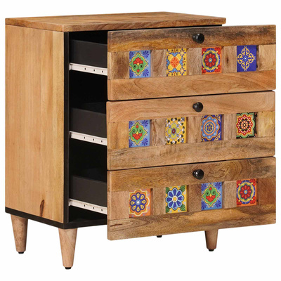 Szafka Nocna Naturalny 50 x 33 x 62 cm Drewno z mango