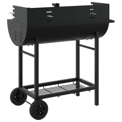 Grill węglowy 96,5 x 42,5 x 88,5 cm Czarny