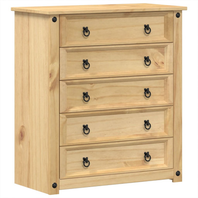 Komoda Corona, 80x40x89 cm, lite drewno sosnowe