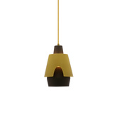 Lampa wisząca żółta/szara E27 Falun Ledea 50101149