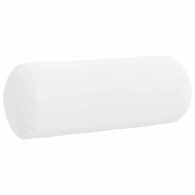 Poduszki Wałkowe 2 pcs Biały ? 15 x 40 cm tkanina