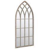 Lustro ogrodowe, piaskowe, 100x45 cm, żelazne