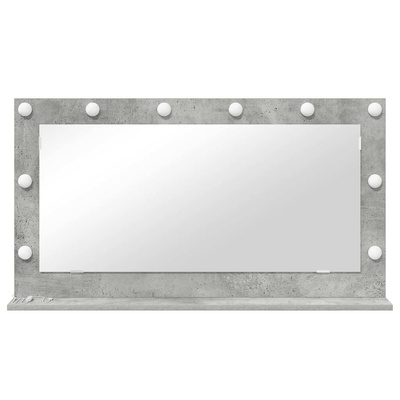 Lustro toaletowe Prostokątny Betonowy szary 100 x 55 x 18 cm